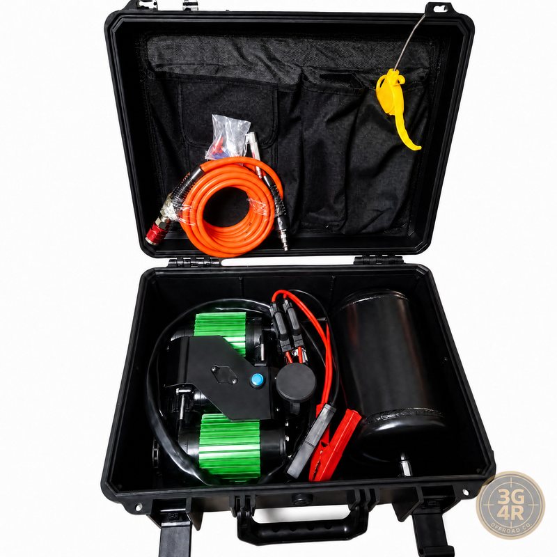 Twin air compressor setup