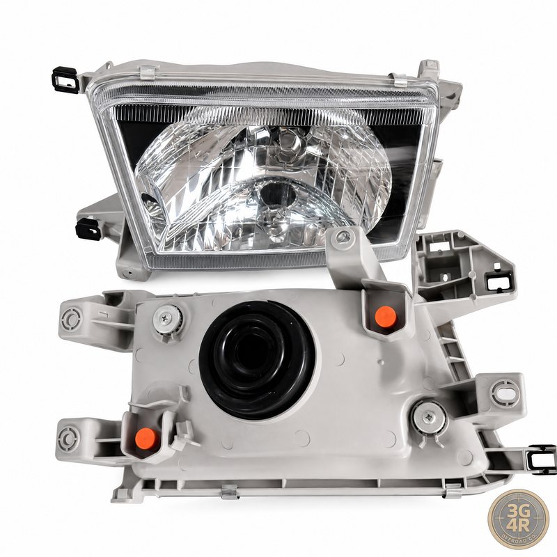 Black housing halogen headlights